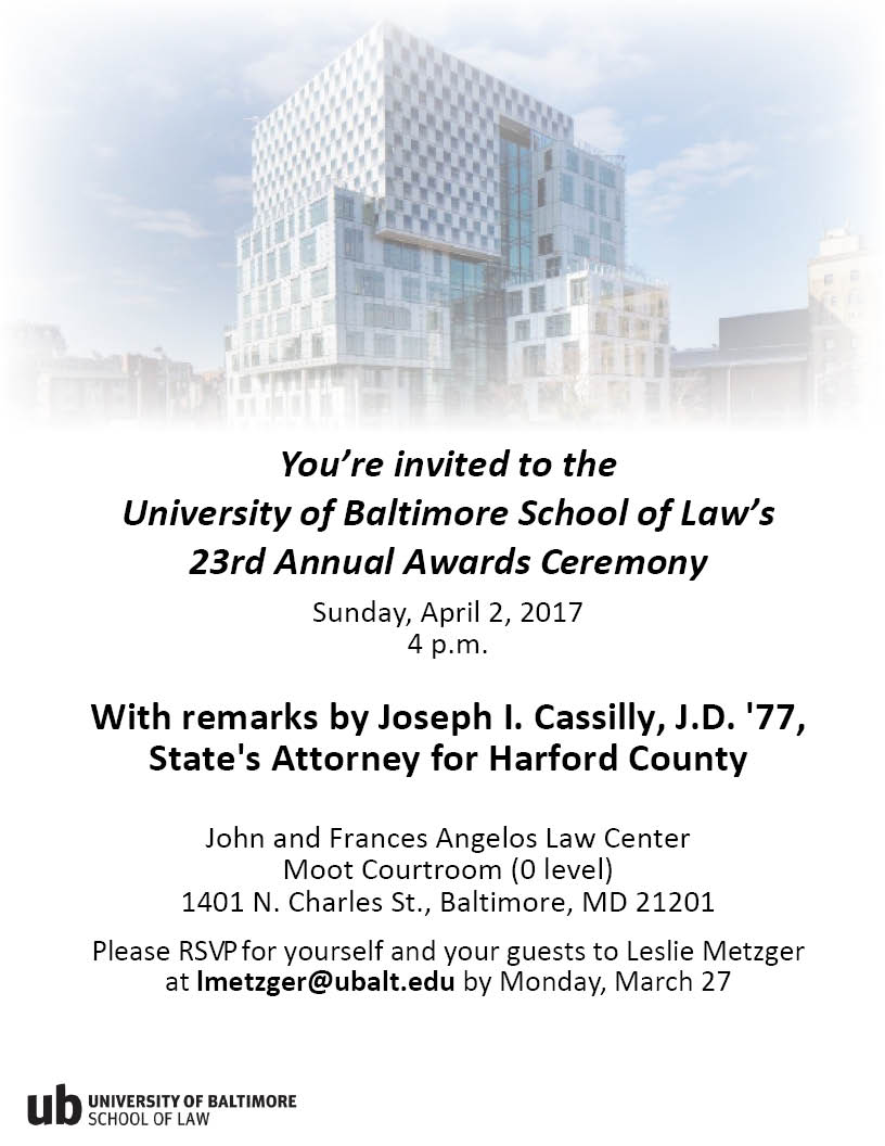 School of Law's 23rd Annual Awards Ceremony